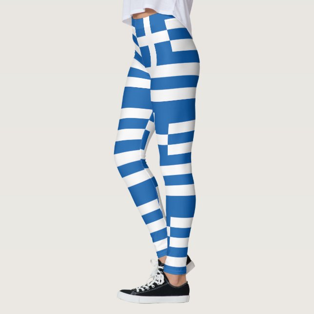 Legging Bandeira da Grécia (Esquerda)