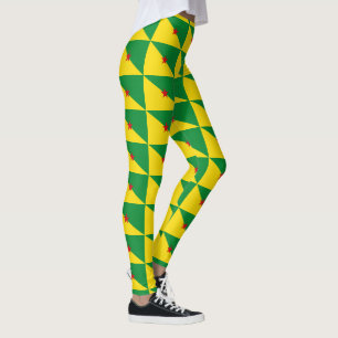 Legging Bandeira da Guiana Francesa
