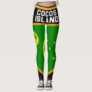 Legging Bandeira da ilha Cocos