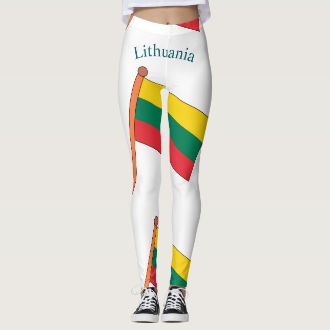 Legging Bandeira da Lituânia Thunder_Cove (Frente)