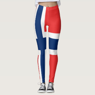 Legging Bandeira da Noruega por todo o design