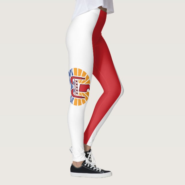 Legging Bandeira da Polinésia Francesa (Direita)