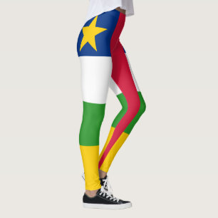 Legging Bandeira da República Centro-Africana