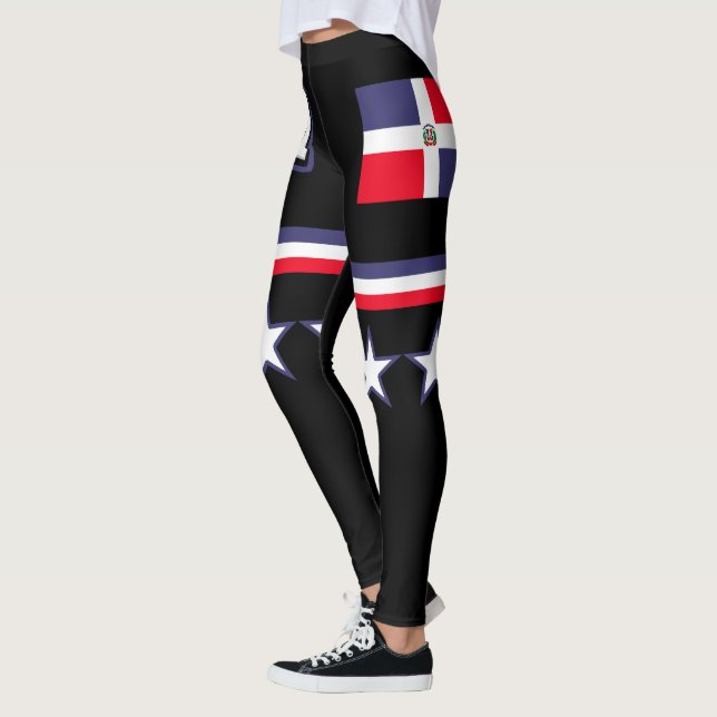 Legging Bandeira da República Dominicana (Esquerda)