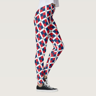 Legging Bandeira da República Dominicana, fã de viagem/e