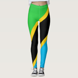 Legging Bandeira da Tanzânia Legal