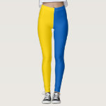 Legging Bandeira da Ucrânia<br><div class="desc">Bandeira da Ucrânia. Bandeira ucraniana. presente de excelente com a bandeira da Ucrânia. Bandas horizontais simples de azul e amarelo.</div>