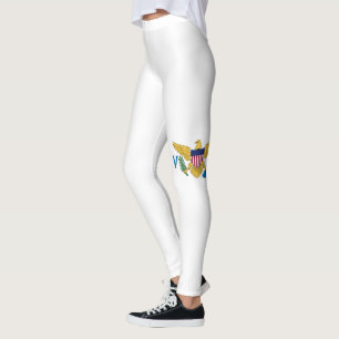 Legging Bandeira das caneleiras dos E.U. Virgin Islands