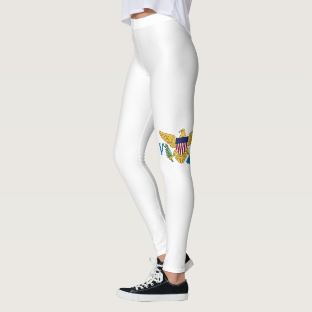 Legging Bandeira das caneleiras dos E.U. Virgin Islands (Esquerda)