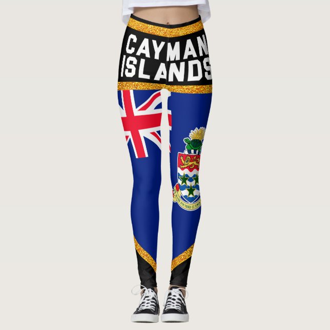 Legging Bandeira das Ilhas Cayman (Frente)