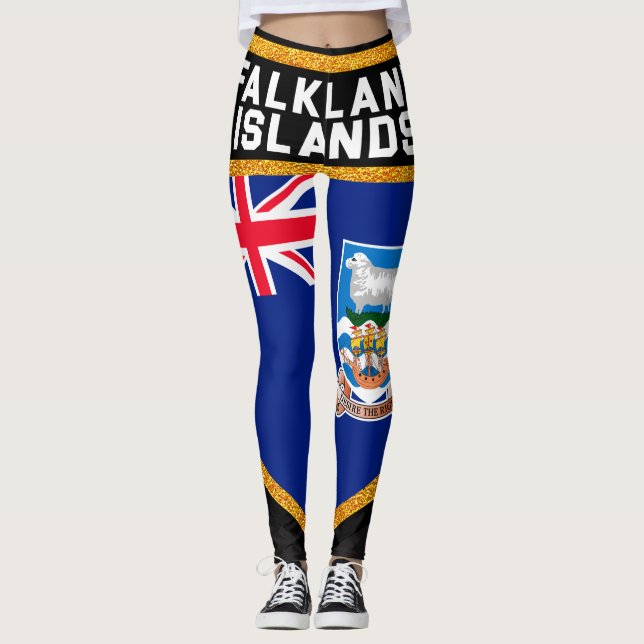 Legging Bandeira das Ilhas Falkland (Frente)