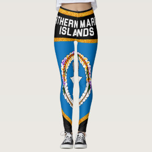 Legging Bandeira das Ilhas Marianas nortes
