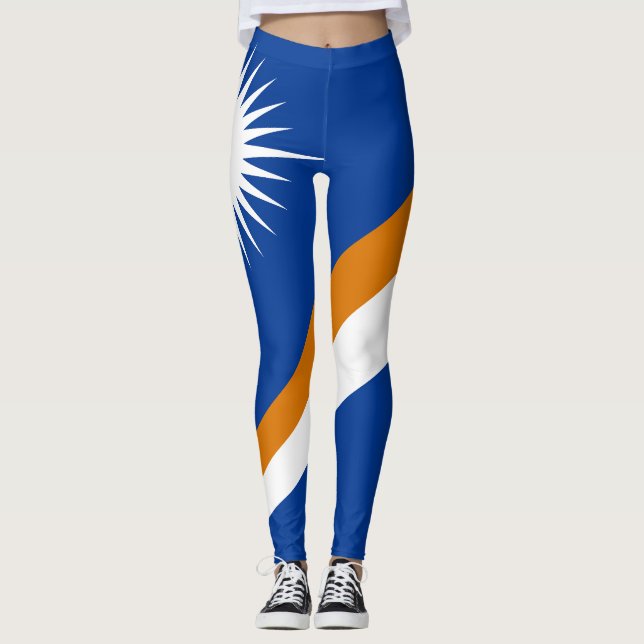 Legging Bandeira das Ilhas Marshall (Frente)