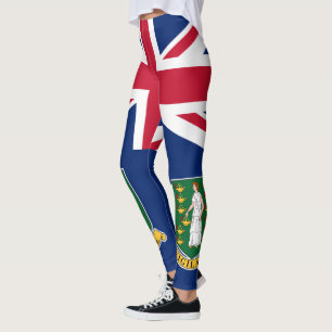 Legging Bandeira das Ilhas Virgens Britânicas