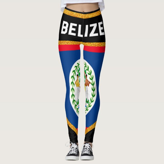 Legging Bandeira de Belize (Frente)