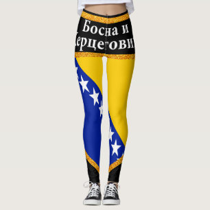 Legging Bandeira de Bósnia e de Herzegovina