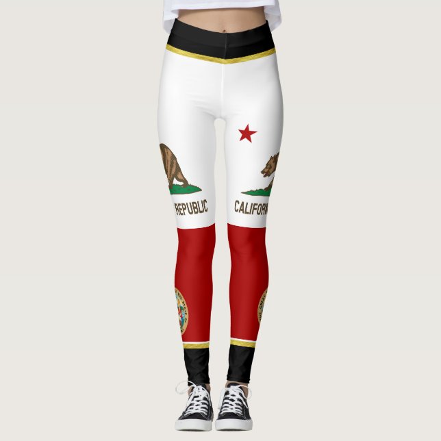 Legging Bandeira de Califórnia (Frente)