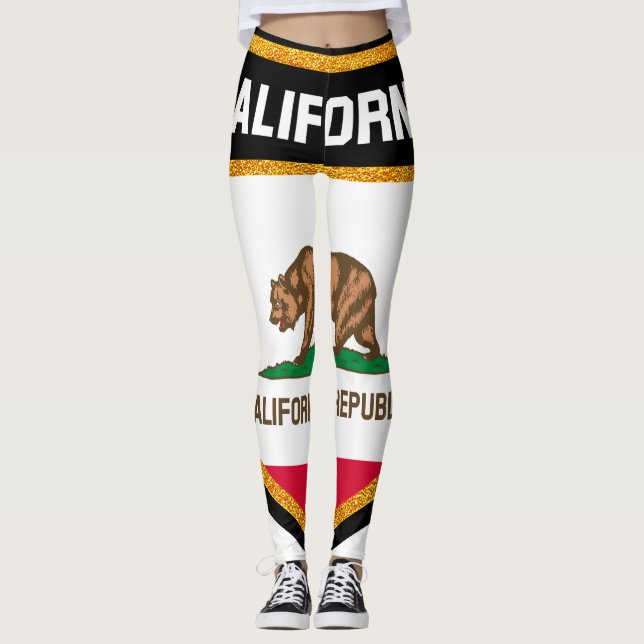 Legging Bandeira de Califórnia (Frente)