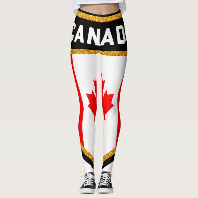 Legging Bandeira de Canadá (Frente)