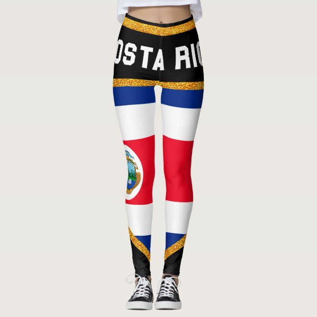 Legging Bandeira de Costa Rica (Frente)