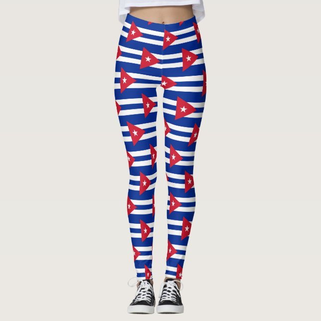 Legging Bandeira de Cuba (Frente)