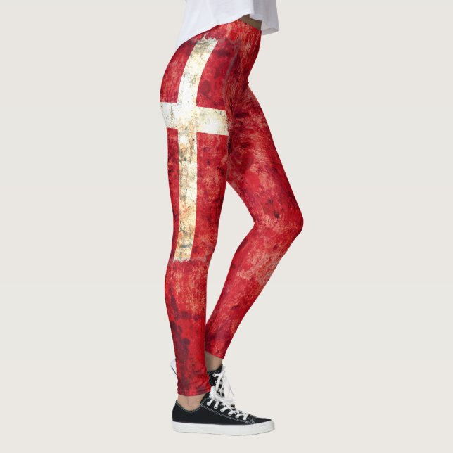 Legging Bandeira de Dinamarca (Direita)