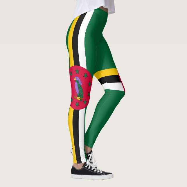 Legging Bandeira de Dominica (Direita)