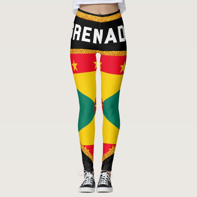 Legging Bandeira de Grenada (Frente)