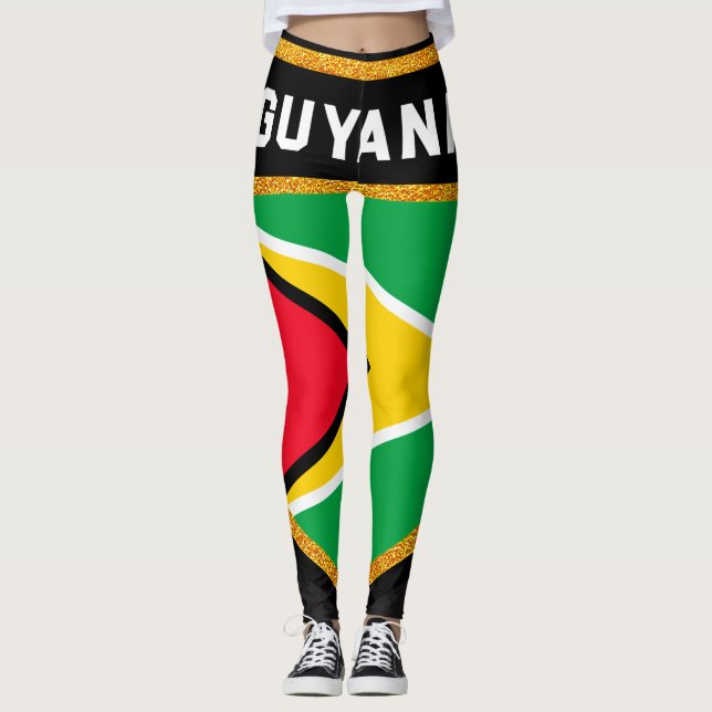 Legging Bandeira de Guyana (Frente)