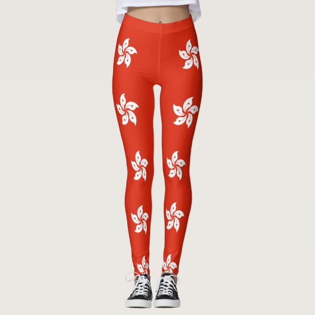 Legging Bandeira de Hong Kong (Frente)