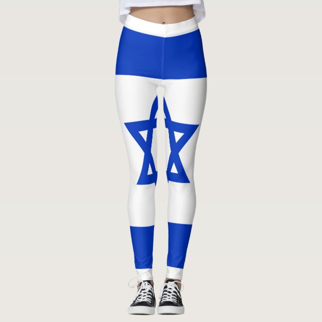 Legging Bandeira de Israel (Frente)