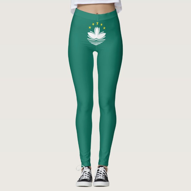 Legging Bandeira de Macau (região chinesa) (Frente)