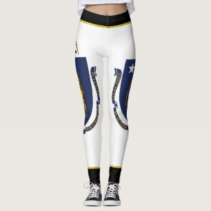 Legging bandeira de Massachusetts
