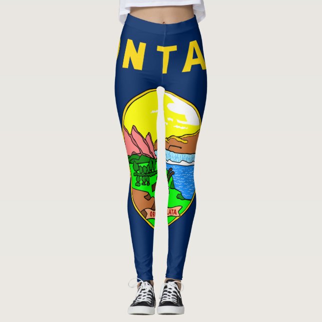 Legging bandeira de Montana (Frente)
