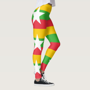 Legging Bandeira de Myanmar