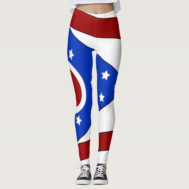 Legging bandeira de Ohio (Frente)