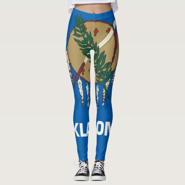 Legging bandeira de Oklahoma (Frente)