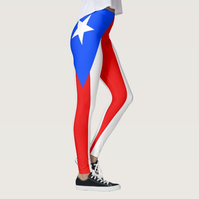Legging Bandeira de Porto Rico (Direita)