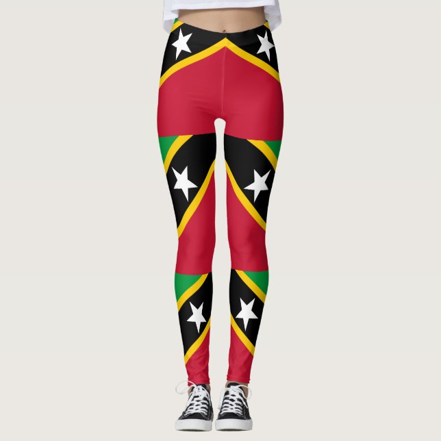 Legging Bandeira de São Cristóvão e Nevis (Frente)
