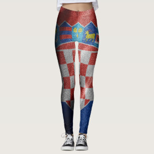 Legging Bandeira de seda da Croácia