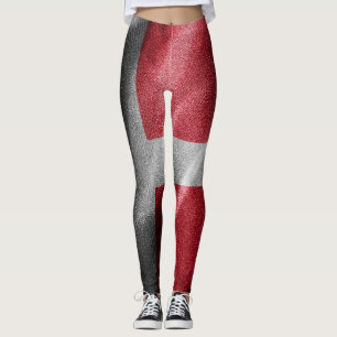 Legging Bandeira de seda da Dinamarca