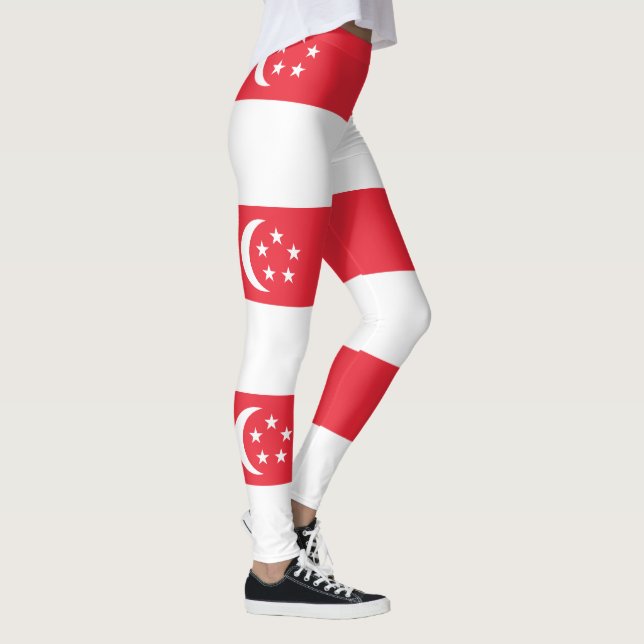 Legging Bandeira de Singapura (Direita)