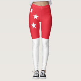 Legging Bandeira de Singapura