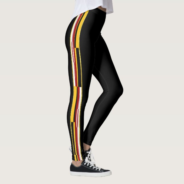 Legging bandeira de stripe de Maryland (Direita)