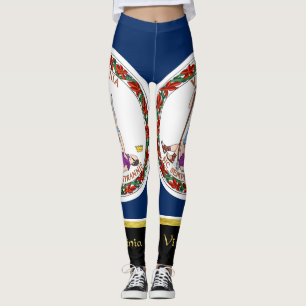 Legging Bandeira de Virgínia