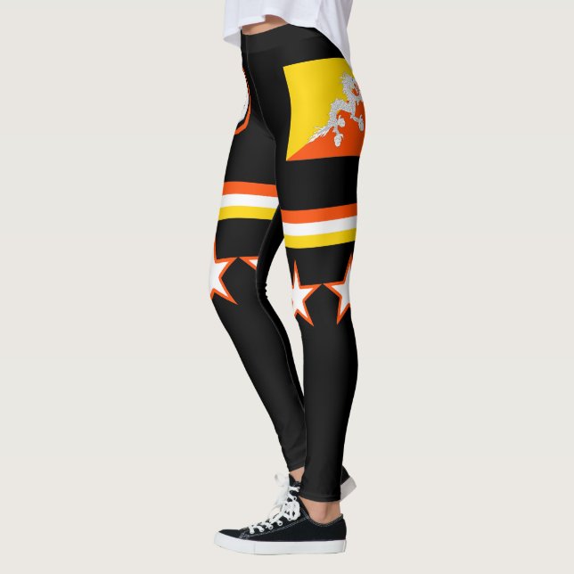 Legging Bandeira do Butão (Esquerda)