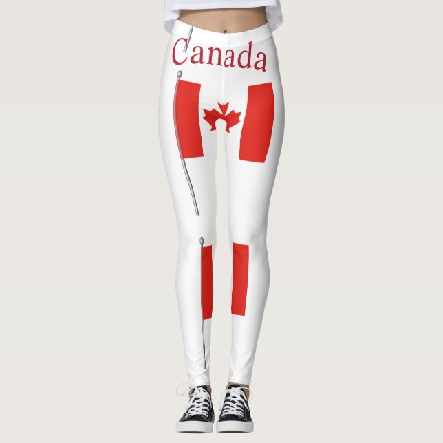 Legging Bandeira do Canadá Thunder_Cove (Frente)