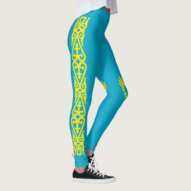 Legging Bandeira do Cazaquistão (Direita)