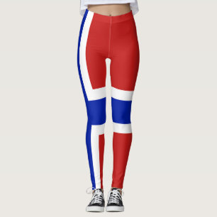 Legging Bandeira do escandinavo de Noruega