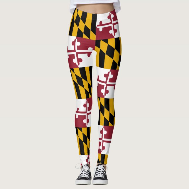 Legging Bandeira do estado de Maryland (Frente)